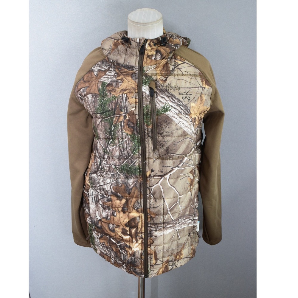 Cabelas Hunting Jacket Medium Camo Realtree Xtra Thinsulate Windshear Mens Hood
